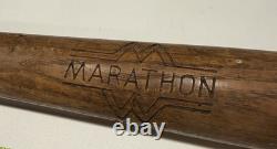 Vtg 30s-40s H&B Marathon 4028 Baseball Bat MISPRINT ERROR Shecial & 2 Balls