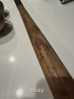 Vtg 30s-40s H&B Marathon 4028 Baseball Bat MISPRINT ERROR Shecial & 2 Balls