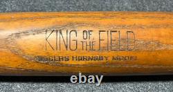 Vtg 30s Rogers Hornsby Hillerich Bradbsy H&B King Of The Field Baseball Bat 35