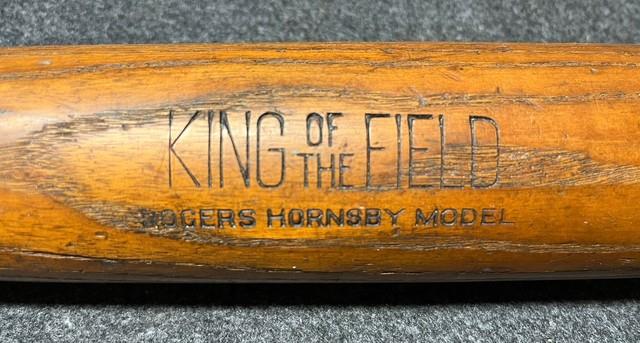 Vtg 30s Rogers Hornsby Hillerich Bradbsy H&b King Of The Field Baseball Bat 35