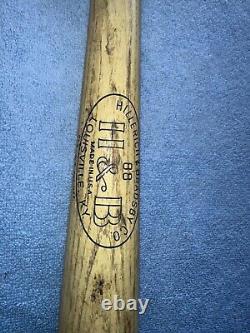 Vtg 32 Wooden Baseball Bat HOF Nelson Nellie Fox Hillerich & Bradsby