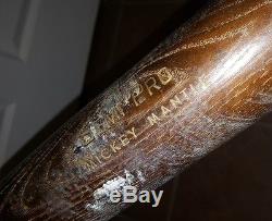 Vtg 50's -1960s Mickey Mantle Louisville Slugger H&B Baseball Bat 34 semi-pro