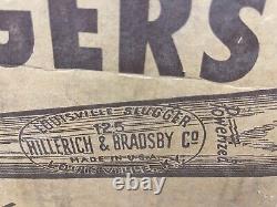 Vtg 50s Louisville Slugger Hillerich Bradsby Cardboard Baseball Bat Shipping Box