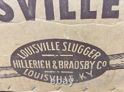 Vtg 50s Louisville Slugger Hillerich Bradsby Cardboard Baseball Bat Shipping Box