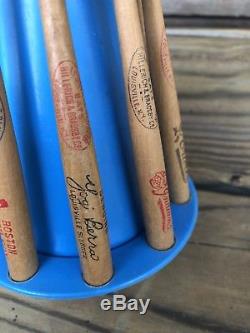 Vtg 50s Louisville Slugger Mini Baseball Bat Bank American League USA Antique