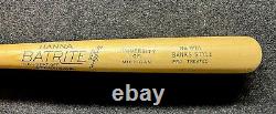 Vtg 60s Ernie Banks Hanna Batrite Baseball Bat 32 University Michigan Game Bat