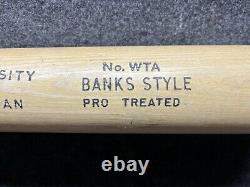 Vtg 60s Ernie Banks Hanna Batrite Baseball Bat 32 University Michigan Game Bat