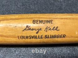 Vtg 70s George Kell Louisville Slugger Pro Stock Index Baseball Bat 34 Detroit