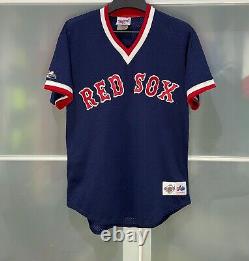 Vtg 90's Authentic Boston Red Sox V-neck Batting Bp Mesh Baseball Jersey L