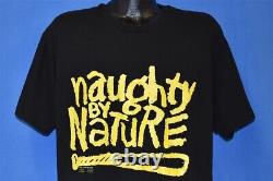 Vtg 90s NAUGHTY BY NATURE O. P. P. 1991 HIP HOP BASEBALL BAT RAP TEES t-shirt XL