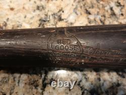 Vtg Antique Wooden Baseball Bat Red Goose Shoes They're Half The Fun Having Feet