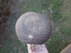 Vtg Athens Georgia Hanna Wood Pony League RUTH STYLE Baseball Bat 33