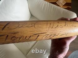 Vtg Autograph/Signed Tony Taylor H&B Louisville Slugger 1970's Baseball Bat 35