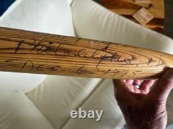 Vtg Autograph/Signed Tony Taylor H&B Louisville Slugger 1970's Baseball Bat 35