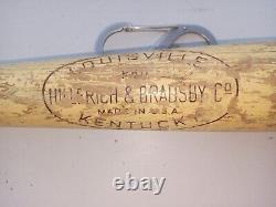 Vtg Carlos Boozer. Louisville Slugger Wooden Baseball Bat HA5 Flame Tempered