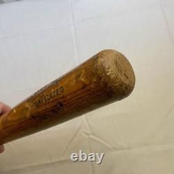 Vtg Derby Made Wood Baseball Bat Player GEG NO. 200 36 Vermont Montan Treated