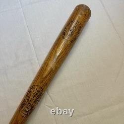 Vtg Derby Made Wood Baseball Bat Player GEG NO. 200 36 Vermont Montan Treated