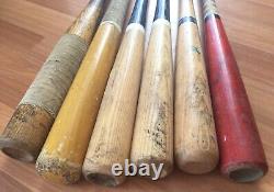 Vtg Draper & Maynard Louisville Slugger Rawling Baseball Softball Bat Lot Of 12