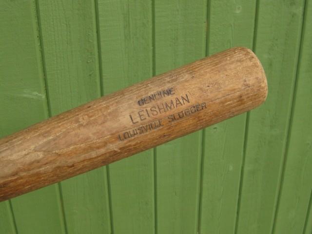 Vtg Eddie Leishman Louisville Slugger Pacific Coast League Baseball Bat Yankees