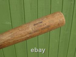 Vtg Eddie Leishman Louisville Slugger Pacific Coast League Baseball Bat Yankees