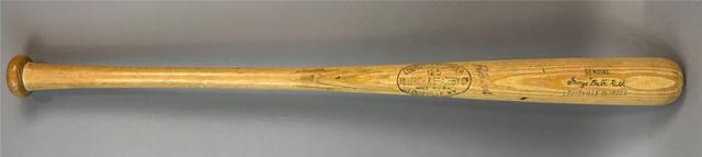 Vtg George Babe Ruth R43 1955-57 Game Used Professional Model Index Baseball Bat