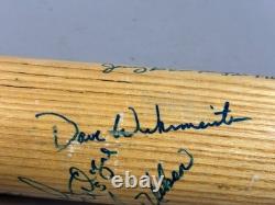 Vtg H&B RON KITTLE Chicago White Sox Game Used K48 Team Signed Baseball Bat EX