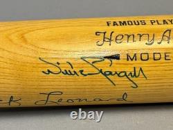 Vtg HANK AARON Model WIlson A1300 Stargell & Leonard Signed Baseball Bat 12D