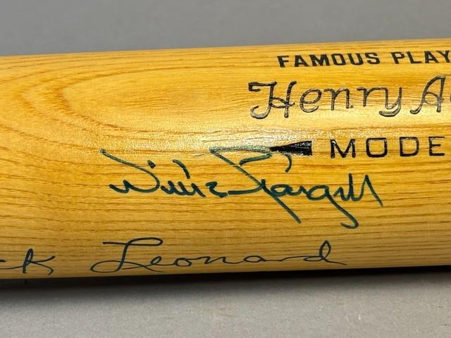 Vtg Hank Aaron Model Wilson A1300 Stargell & Leonard Signed Baseball Bat 12d