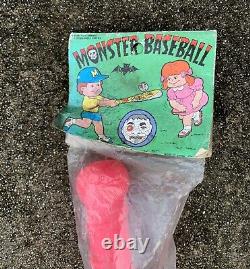 Vtg Halloween Monster Baseball Bat KO Madballs Mad Ball Weird Zombie Ghoul NOS