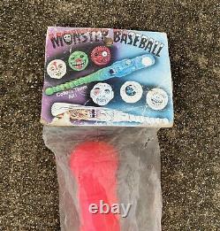 Vtg Halloween Monster Baseball Bat KO Madballs Mad Ball Weird Zombie Ghoul NOS