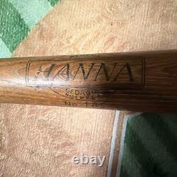 Vtg Hanna Athens GA World Series Old Style Wooden Baseball Bat No. 183