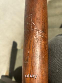 Vtg Hanna Wood Semi Pro #50 RUTH STYLE Baseball Bat 34 Vtg Hanna Wood Semi Pro #50 RUTH STYLE Baseball Bat 34