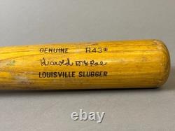 Vtg Harold Hal McRae R43 Pro Model Wood H&B Game Used Baseball Bat 33 30oz 12B
