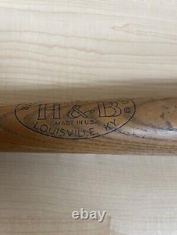 Vtg Hillerich & Bradsby Leader Wood Baseball Bat No. 9 Mickey Mantle 34 Inch USA