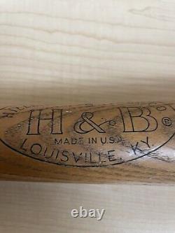 Vtg Hillerich & Bradsby Leader Wood Baseball Bat No. 9 Mickey Mantle 34 Inch USA