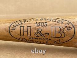 Vtg Hillerich Bradsby Special Power Drive Mickey Mantle 33-34 Wood Baseball Bat
