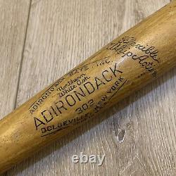 Vtg Joe Adcock Personal Model Adirondack 302 White Ash Baseball Bat 35 Braves