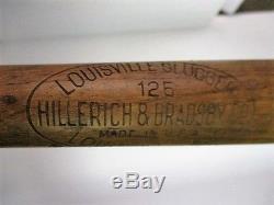 Vtg Joe Cronin Hillerich & Bradsby Louisville Slugger Wood Baseball Bat 125 32