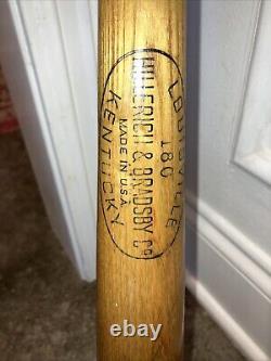 Vtg Louisville Slugger 180 Mickey Mantle Model Grand Slam Wood Baseball Bat 31