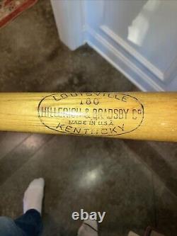 Vtg Louisville Slugger 180 Mickey Mantle Model Grand Slam Wood Baseball Bat 31