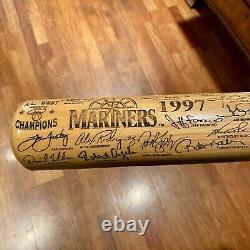 Vtg MLB 1997 AL West Champions Mariners Complete Team Etched Autographs LE