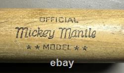 Vtg. Mickey Mantle Hillerich & Bradsby Model 215 Official Baseball Bat. 33