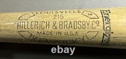 Vtg. Mickey Mantle Hillerich & Bradsby Model 215 Official Baseball Bat. 33