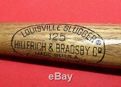 Vtg Miniature Baseball Bat Louisville Slugger 125 Miami Coral Gables FL Florida