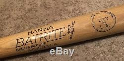 Vtg Rare 1950s 60s Al Kaline Hanna Batrite 33 Baseball Bat Glasgrip Handle Nice