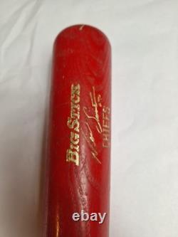 Vtg Rawlings Adirondack Chiefs Neil Smith #90 Baseball Bat 34 Pro Ring Red Wood