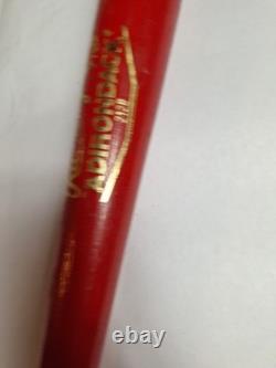 Vtg Rawlings Adirondack Chiefs Neil Smith #90 Baseball Bat 34 Pro Ring Red Wood