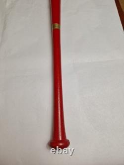 Vtg Rawlings Adirondack Chiefs Neil Smith #90 Baseball Bat 34 Pro Ring Red Wood