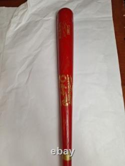 Vtg Rawlings Adirondack Chiefs Neil Smith #90 Baseball Bat 34 Pro Ring Red Wood