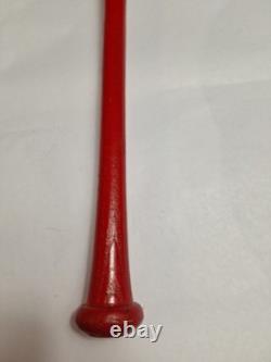 Vtg Rawlings Adirondack Chiefs Neil Smith #90 Baseball Bat 34 Pro Ring Red Wood